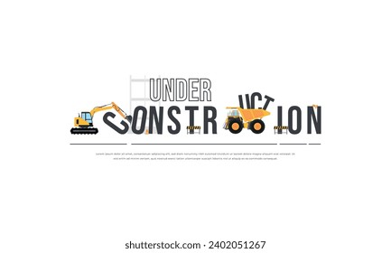 Bajo el cartel de Construcción para web aislada de color blanco