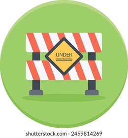 Under Construction Barricade concept, Danger Zone Public Restricted Area vector icon design, Labor Day Symbol, 1st of May Sign,  International Workers Day stock illustration