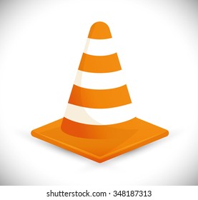 Under construction barrier design, vector illustration eps10 graphic