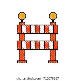 under construction barrier graphic design icon
