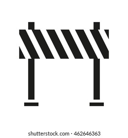 under construction, barrier icon.