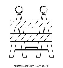under construction barrier icon graphic design
