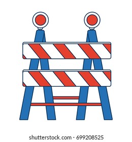 under construction barrier icon graphic design