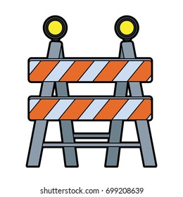 Under Construction Barrier Icon Graphic Design Stock Vector (Royalty ...