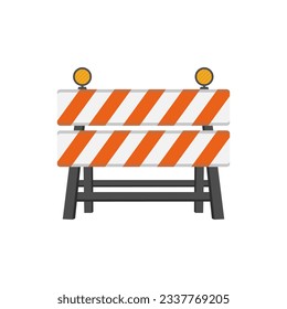 under construction barrier icon vector illustration graphic design