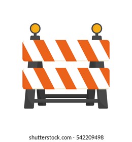 Under Construction Barrier Icon Vector Illustration Graphic Design