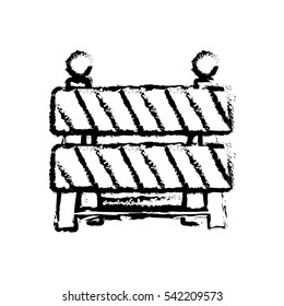 under construction barrier icon vector illustration graphic design