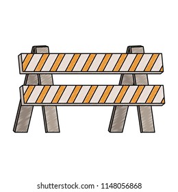 Under construction barrier scribble