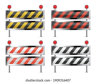 Barrera de construcción en carretera