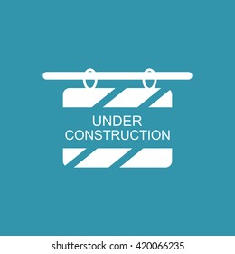 Under Construction Board Icon. Eps-10.