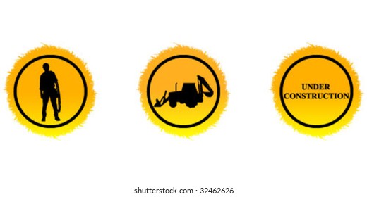under construction buttons
