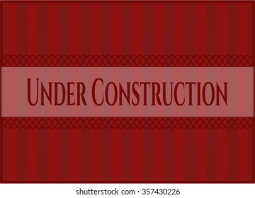 Under Construction card, colorful, nice design