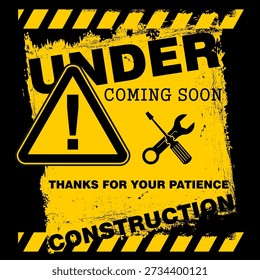 En construcción, Próximamente, Vector de firmar y abordar