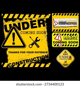 En construcción, Próximamente, firmar Vector