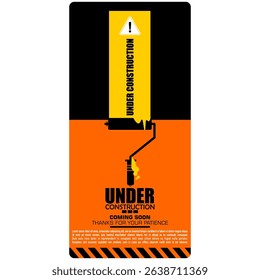 Under Construction, Coming  Soon, Thank for your patience, poster vector