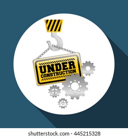 Under Construction concept with icon design, vector illustration 10 eps graphic.