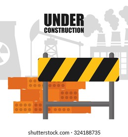 Under construction concept, industry design vector illustration.