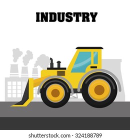 Under construction concept, industry design vector illustration.