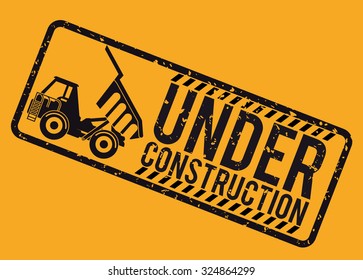 Under construction concept with tools design, vector illustration 10 eps graphic.