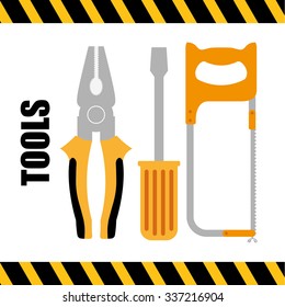 Under construction concept with tools icons design, vector illustration 10 eps graphic