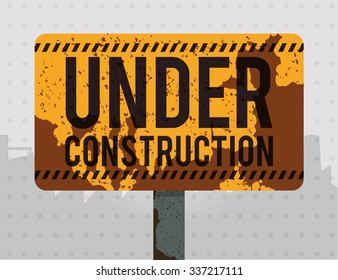 Under construction concept with tools icons design, vector illustration 10 eps graphic