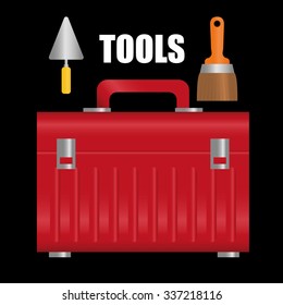 Under construction concept with tools icons design, vector illustration 10 eps graphic