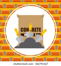 Under construction concept with tools icons design, vector illustration 10 eps graphic