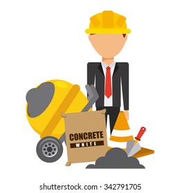 Under construction concept with tools icons design, vector illustration 10 eps graphic