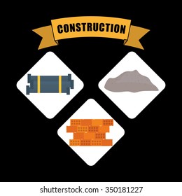Under construction concept  with tools icons design, vector illustration 10 eps graphic.