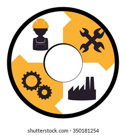 Under construction concept  with tools icons design, vector illustration 10 eps graphic.