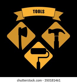 Under construction concept  with tools icons design, vector illustration 10 eps graphic.