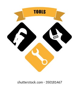 Under construction concept  with tools icons design, vector illustration 10 eps graphic.