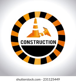 Under construction design over white background,vector illustration