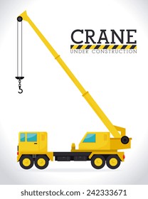 Under construction design over white background, vector illustration.