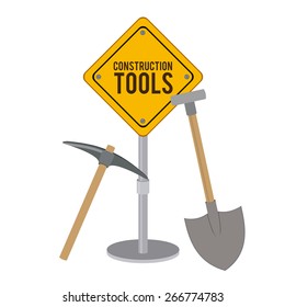 Under Construction design over white background, vector illustration