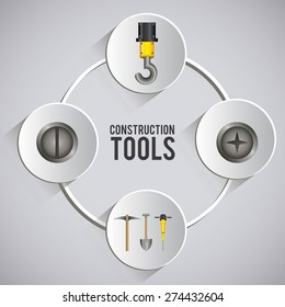 Under construction design over white background, vector illustration