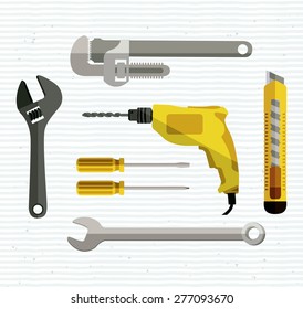 Under construction design over white background, vector illustration