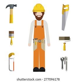 Under construction design over white background, vector illustration