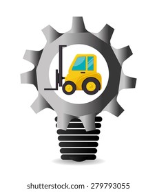 Under construction design over white background, vector illustration.