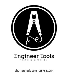 Under construction design over white background, vector illustration
