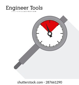 Under construction design over white background, vector illustration