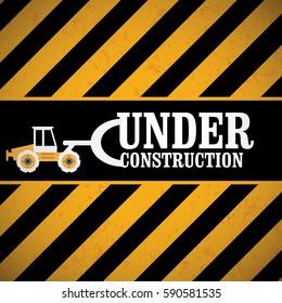 Under construction design with place for your text, great as webdesign background, vector illustration