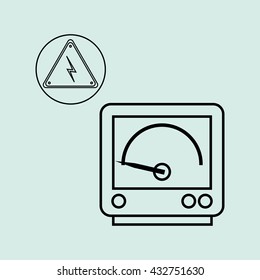 Under construction design. supplies icon. road sign illustration