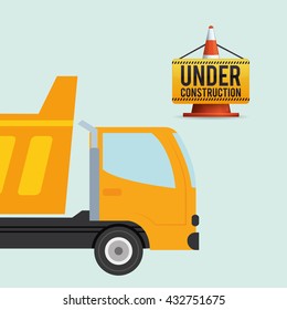 Under construction design. supplies icon. road sign illustration