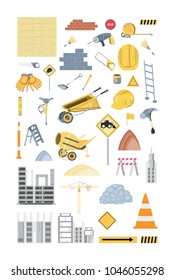 Under construction design symbols