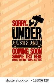 Under Construction Design Template Stock Vector (Royalty Free Under Construction Design Template Stock Vector (Royalty Free