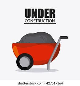 Under construction design. tool icon. Colorful illustration