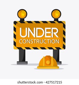 Under construction design. tool icon. Colorful illustration