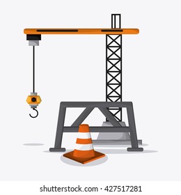 Under construction design. tool icon. Colorful illustration