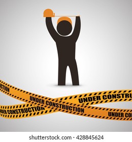 Under construction design. tool icon. isolated illustration